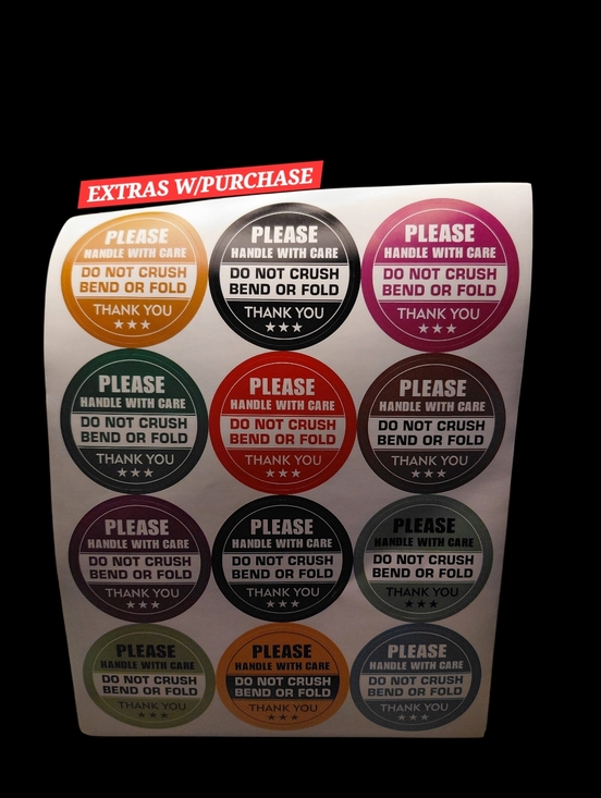 Shipping Supplies Other - 120ct. Colorful 'Please Handle With Care' Sticker Sheet - Multi Color 1.5"x1.5"